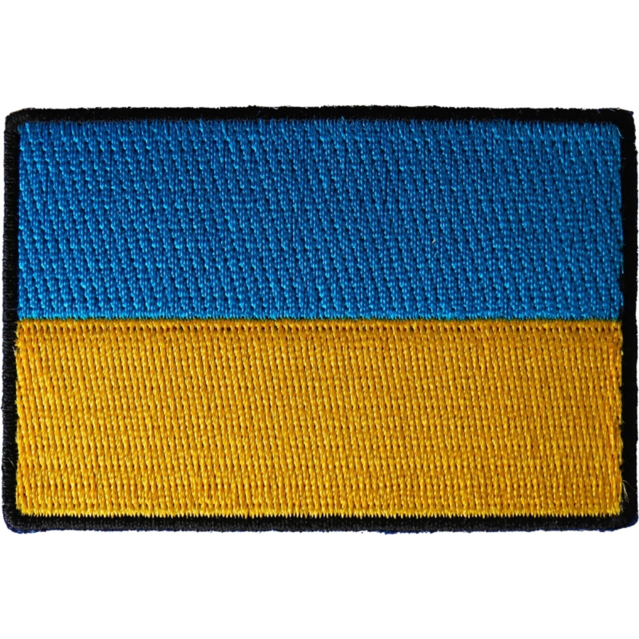 Patch, Embroidered Patch (Iron-On or Sew-On), Ukraine Ukrainian Flag Patch, 3" x 2"